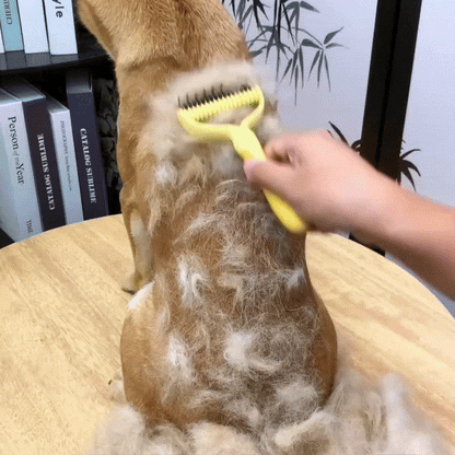 Pet Deshedding & Detangling Comb – Removes Loose Hair Fast