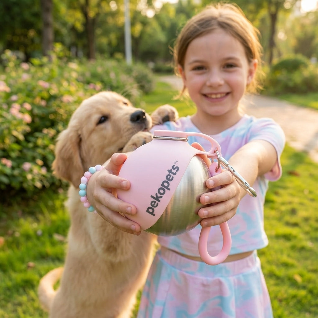 PekoPets Pebble™ Portable Dog Water Bowl