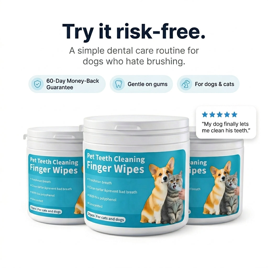 PekoFresh™ Dental Finger Wipes - 2 Month Supply