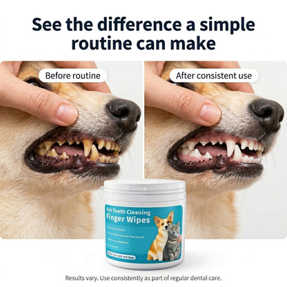 PekoFresh™ Dental Finger Wipes - 2 Month Supply