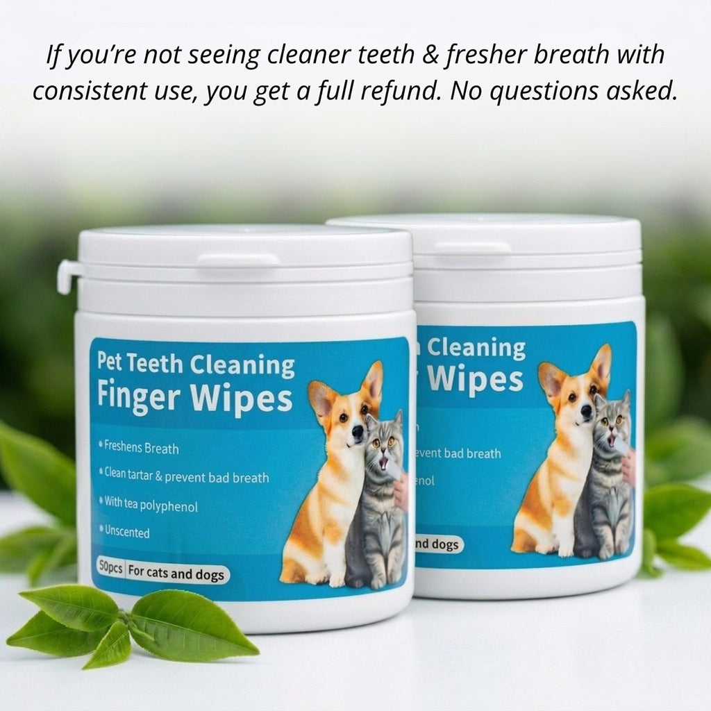 PekoFresh™ Dental Finger Wipes - 2 Month Supply