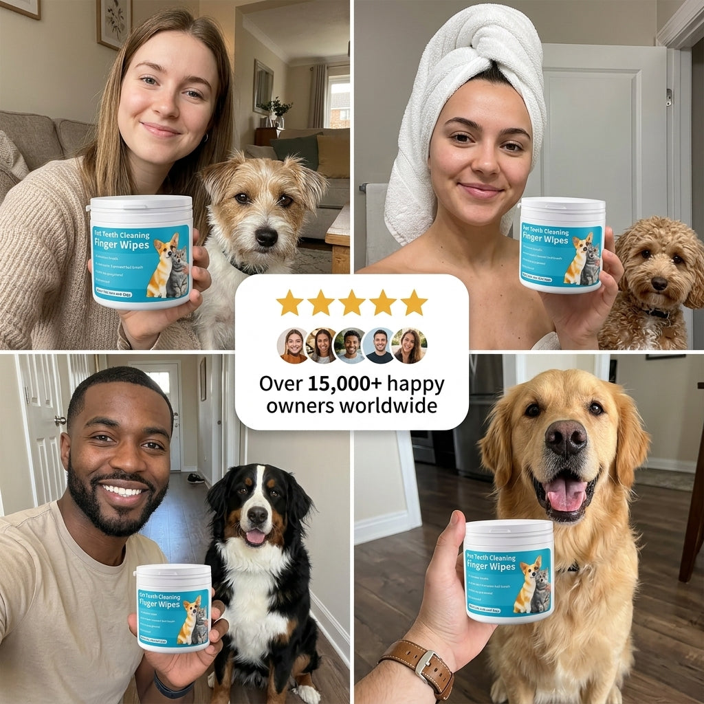 PekoFresh™ Dental Finger Wipes - 2 Month Supply