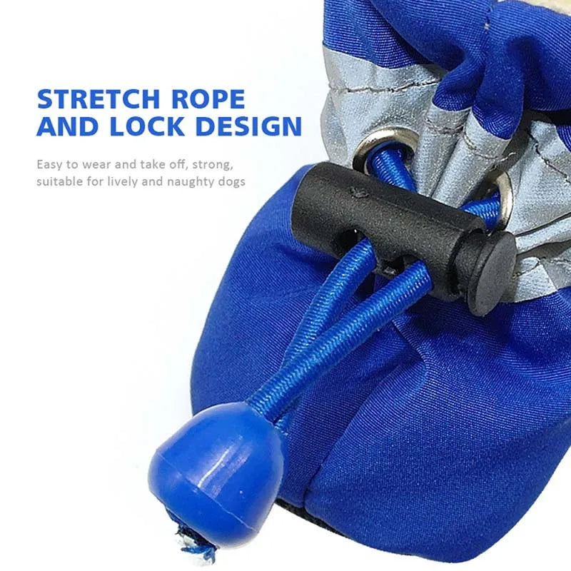 FrostGuard Fleece-Lined Dog Boots