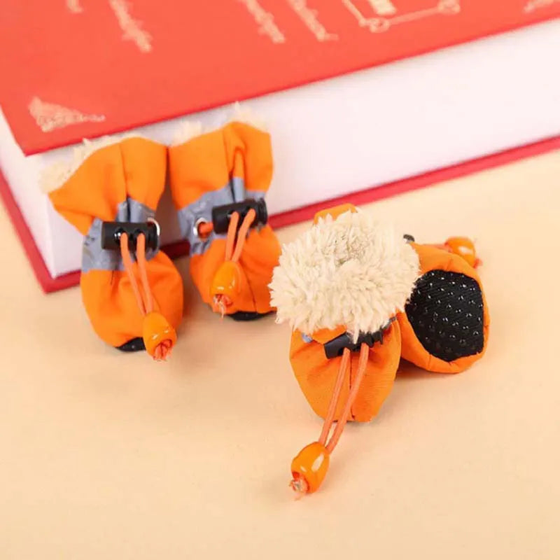 FrostGuard Fleece-Lined Dog Boots